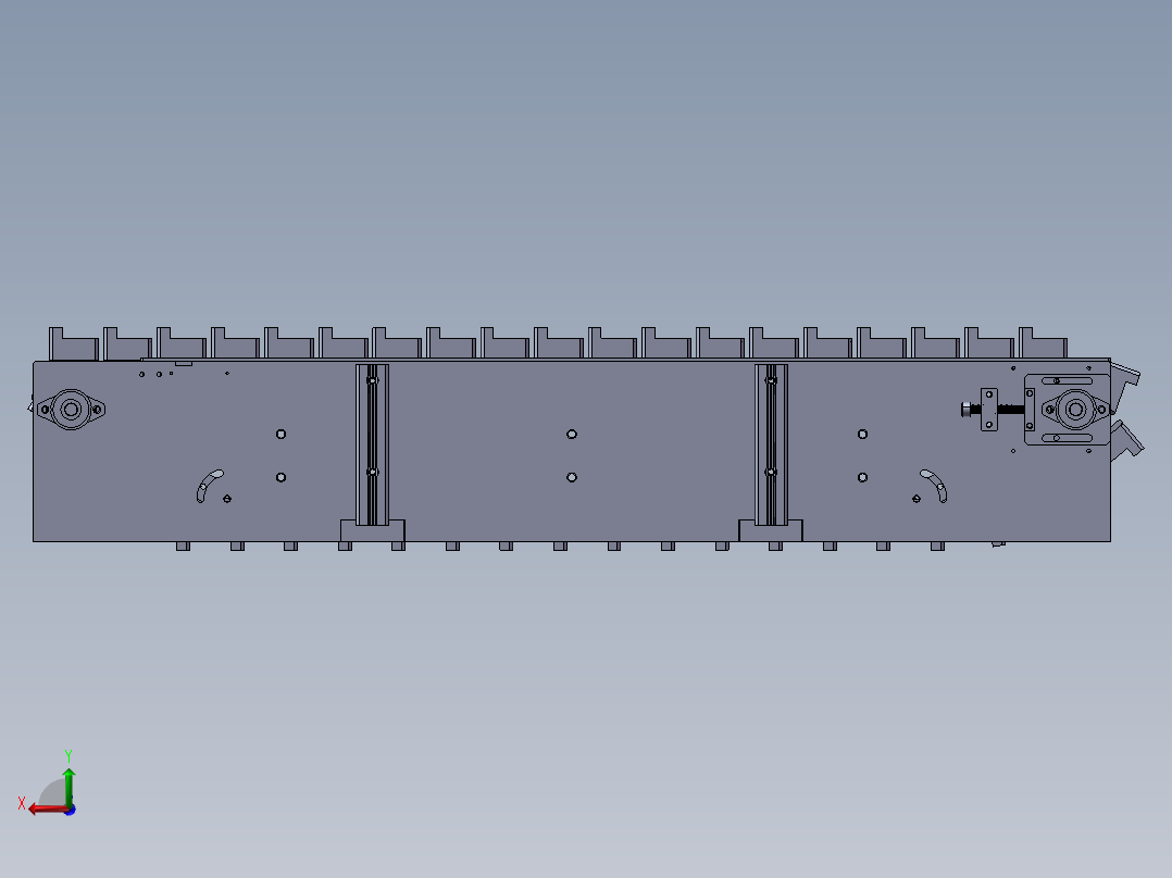 链式输送机结构后视图