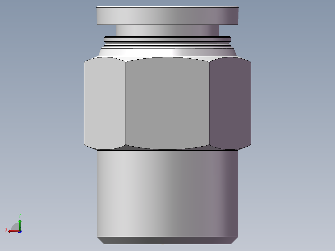 螺纹直通APC10-03（3分10厘）后视图