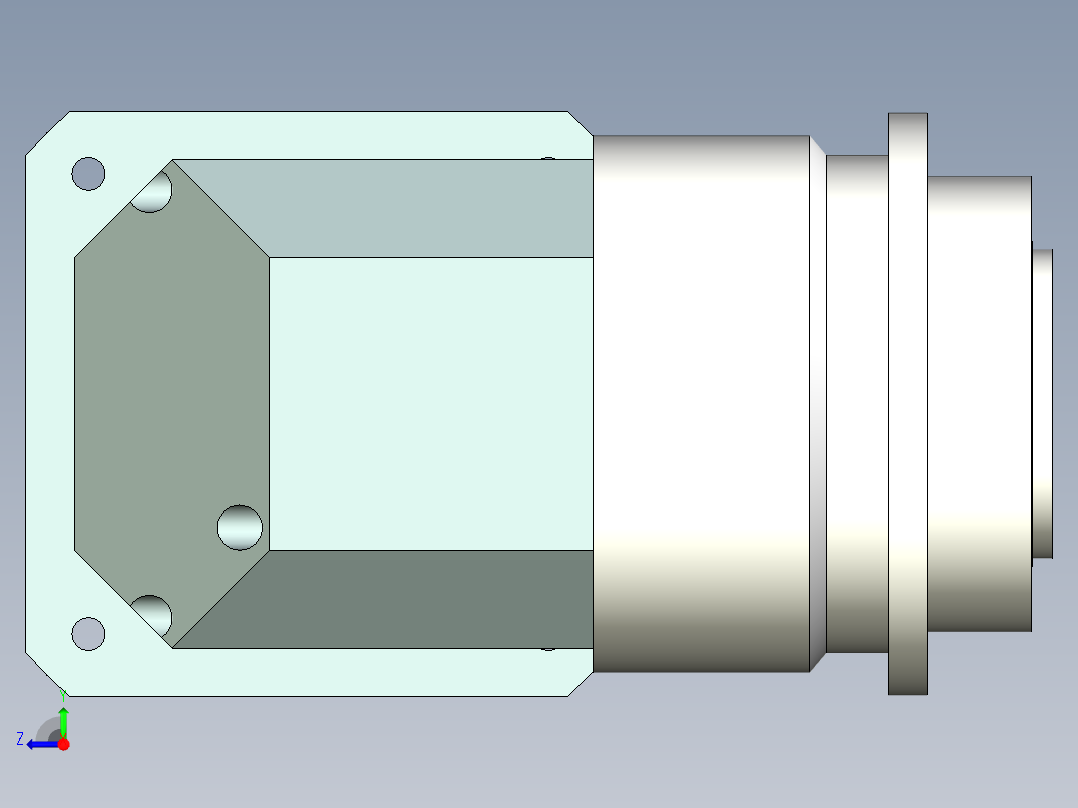 直齿ZPLH160-L2 35-114.3-200-M12.stp右视图