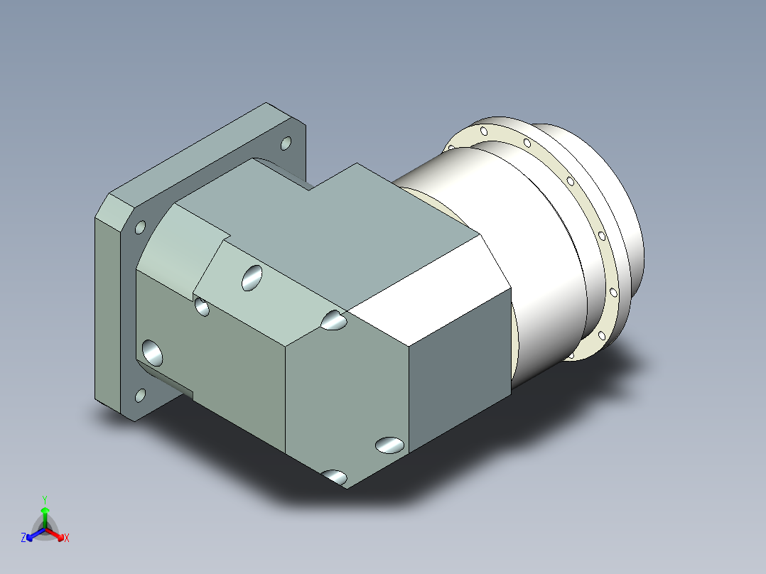 直齿ZPLH160-L2 35-114.3-200-M12.stp正等轴测图