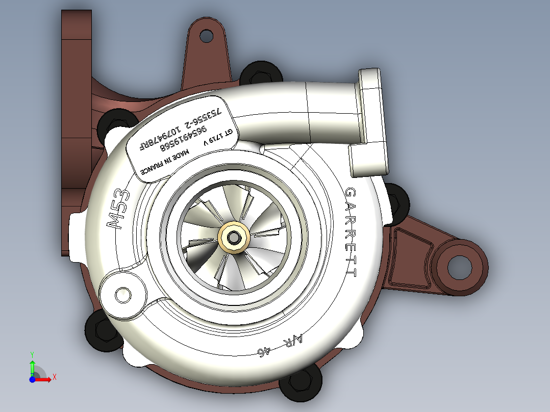 增压器 (9)前视图