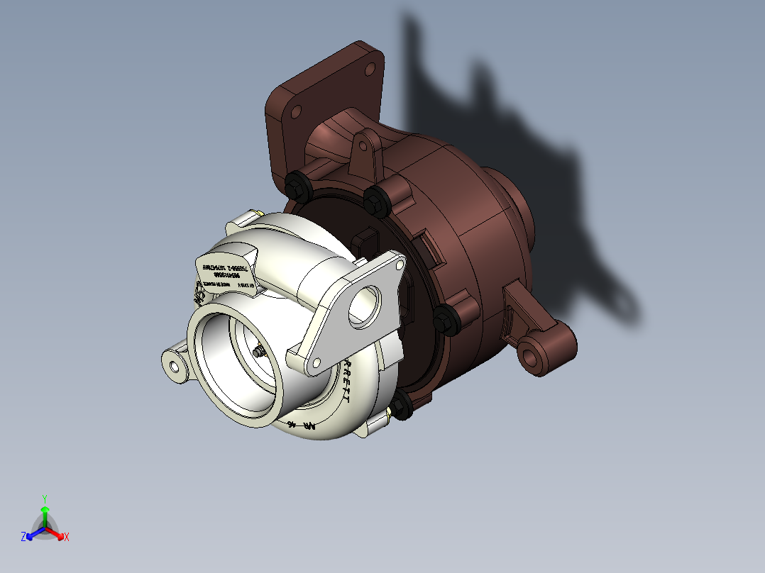 增压器 (9)正等轴测图