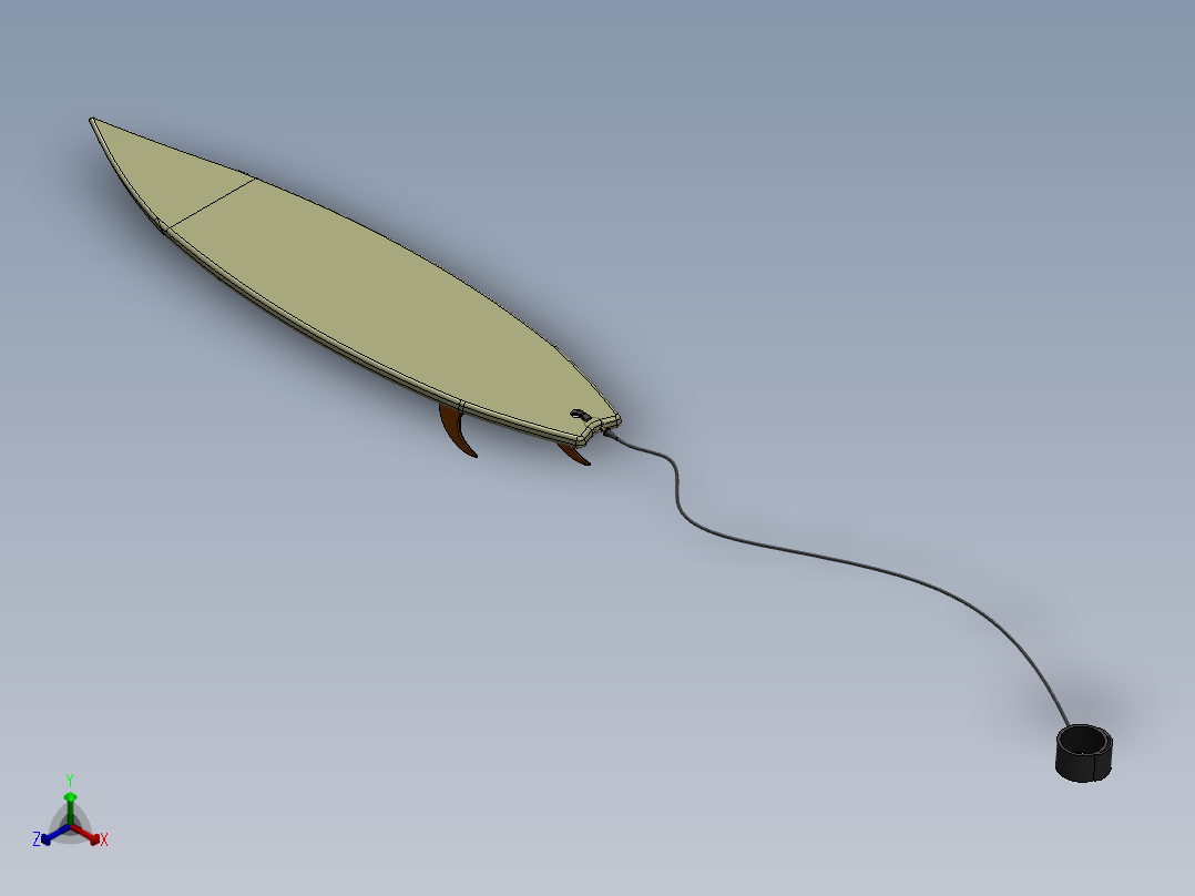 冲浪板9正等轴测图