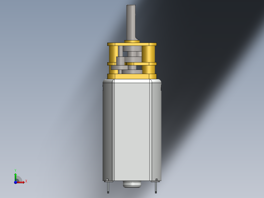 10RPM 6V 60mA 3mm轴迷你DC齿轮变速箱电机前视图