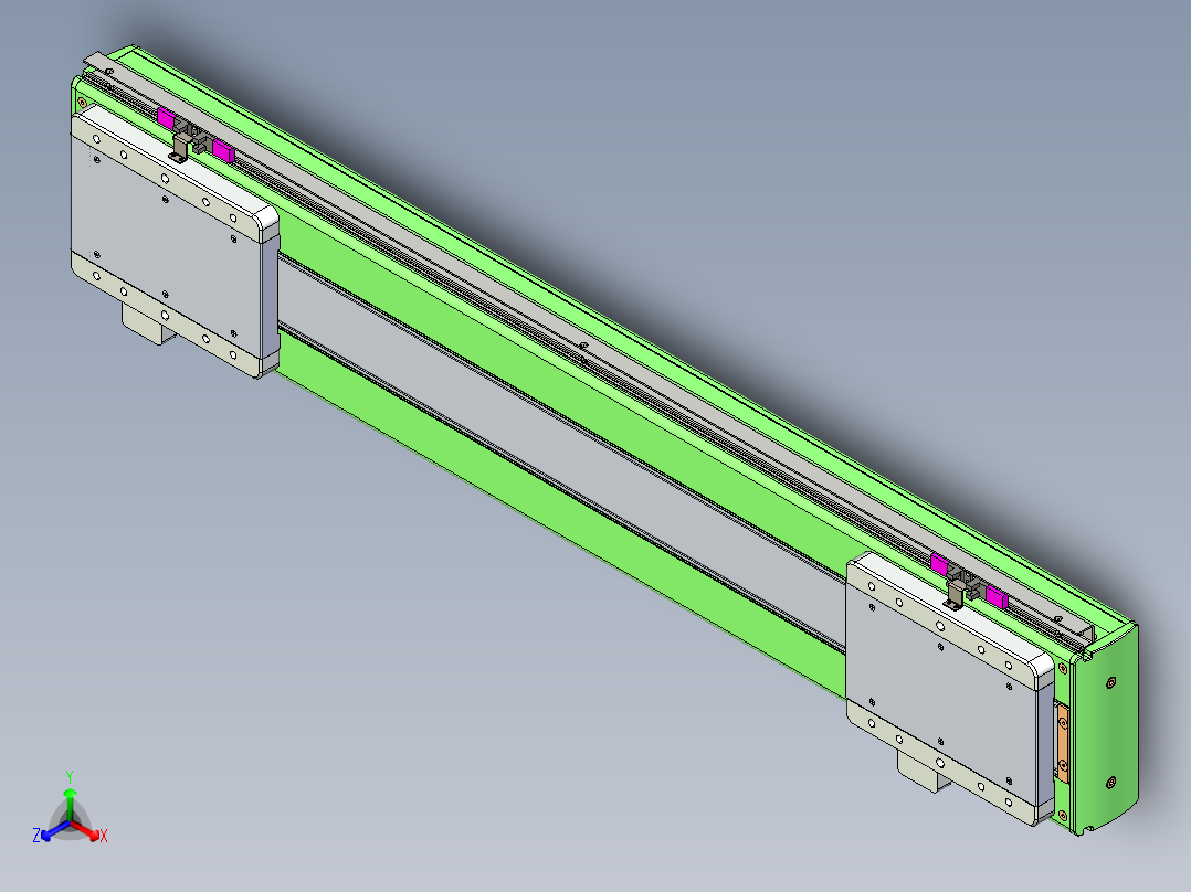 威洛博LC系列3d模型模组2LC17E2Y-S600正等轴测图