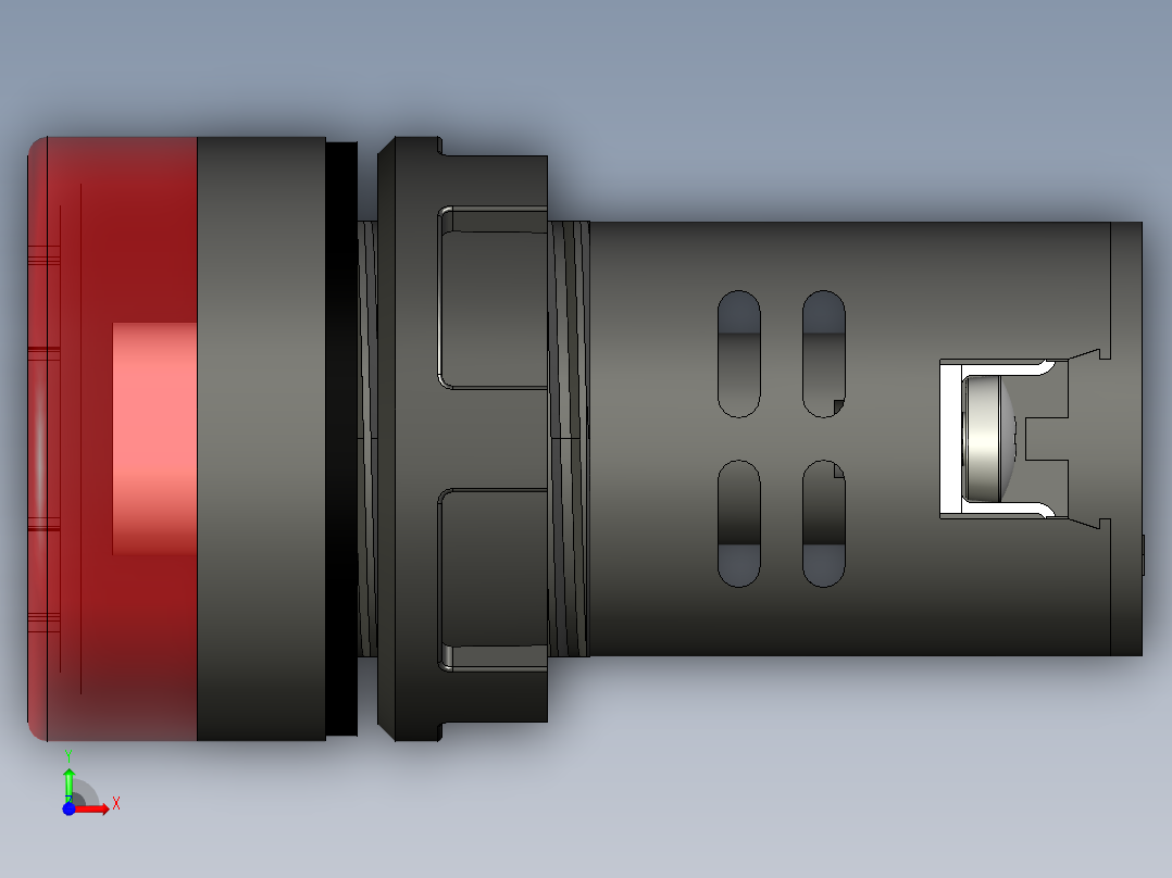 EKF比邻星ED16-22 BMS 230в声光信号器前视图