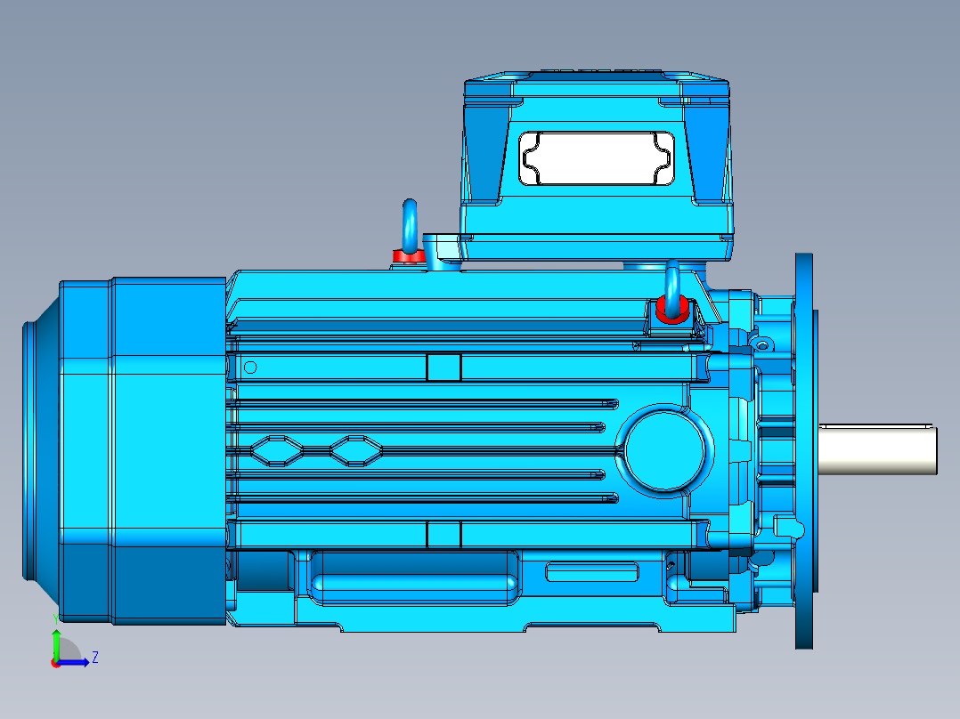 筒仓清扫螺旋钻左视图
