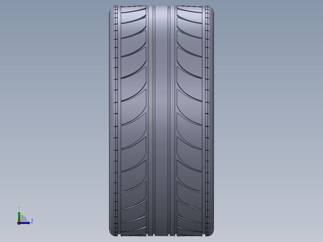 车轮 3D模型左视图