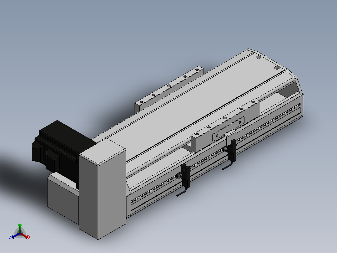 精密模组MT140-L110-100-RU-M40-C4正等轴测图