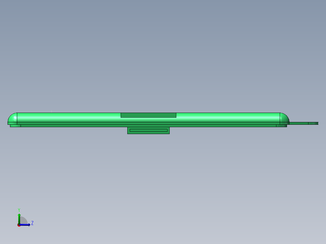 塑料文具盒左视图