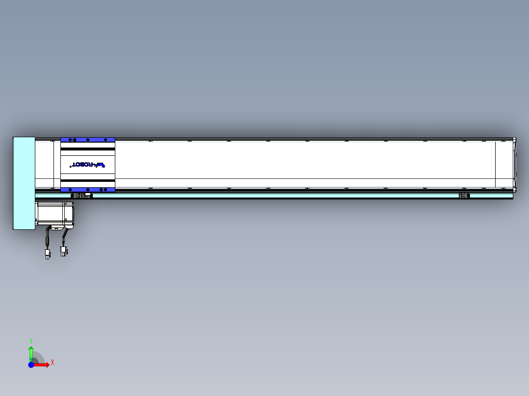 VF丝杆传动-一般环境VF14-Lxx-C-S950-BL-ZP40-C3前视图
