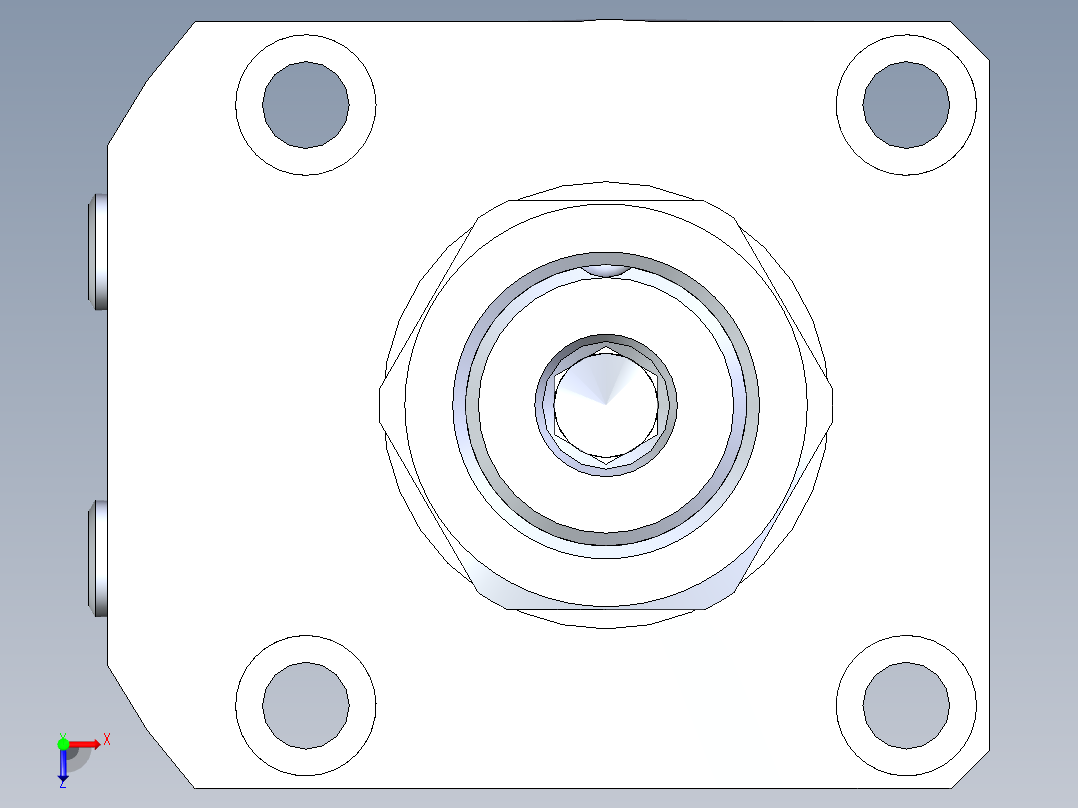 KOSMEKLHA0550-GL-Q45多系列多零件图纸模型俯视图