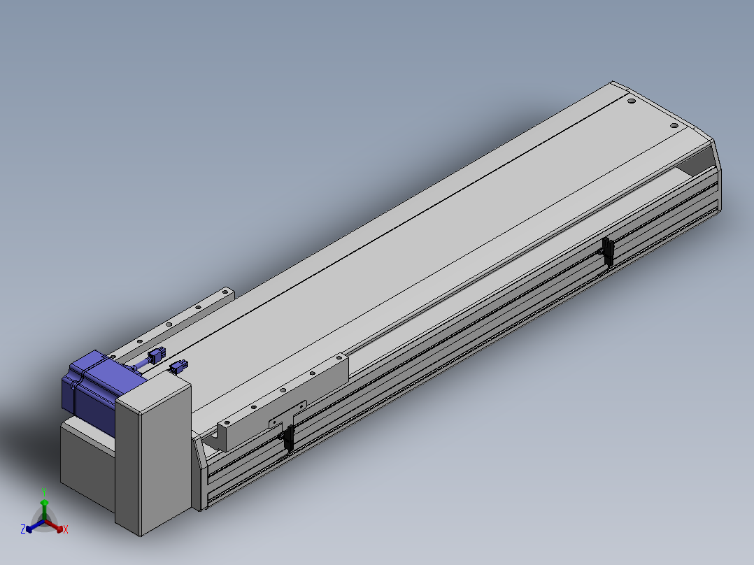 精密模组MT220-L150-600-RU-M75-C4正等轴测图