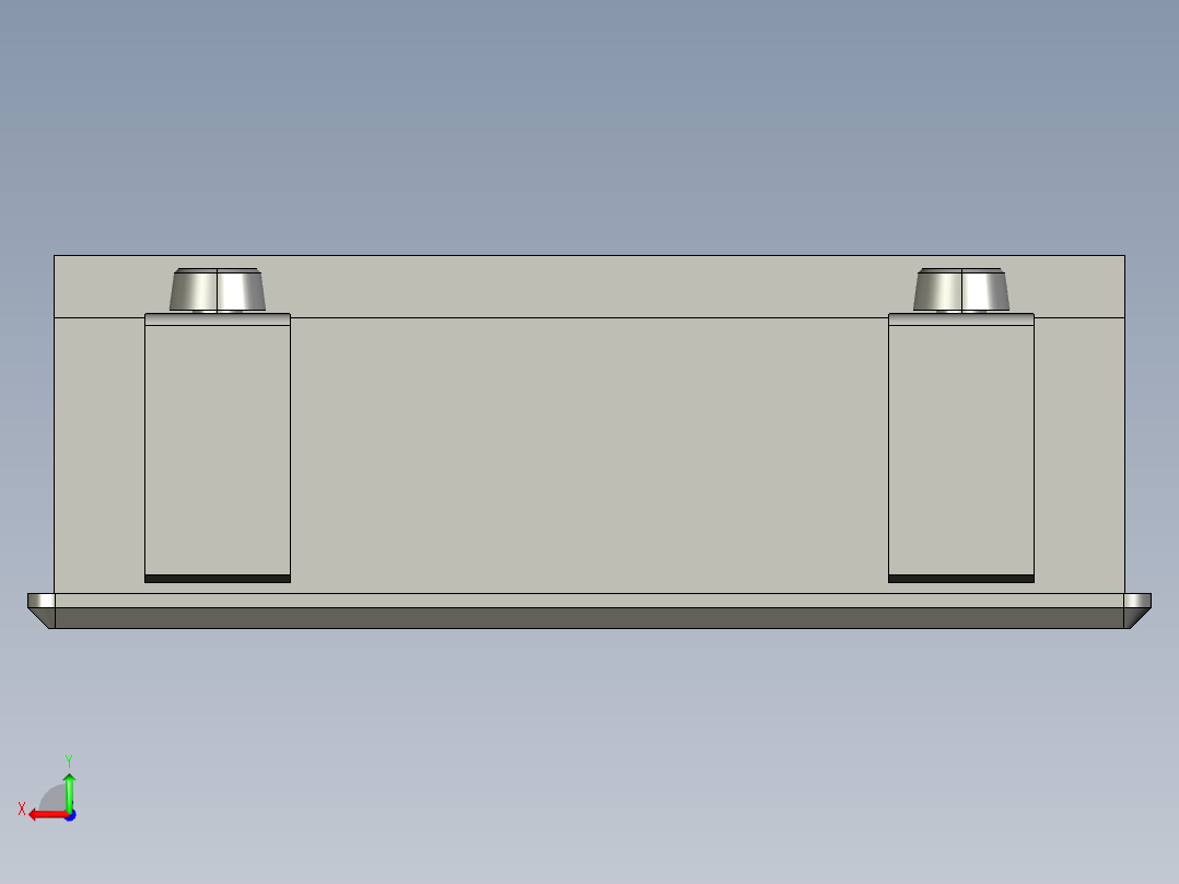 基恩士LS-D501_kc图纸模型后视图