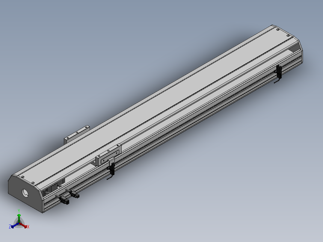 精密模组MY130-T10-650L-M-P20B-C4-C正等轴测图
