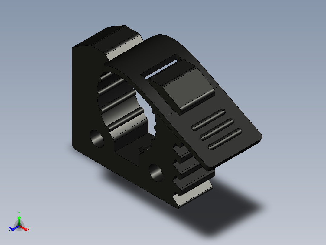 柔性安装夹正等轴测图