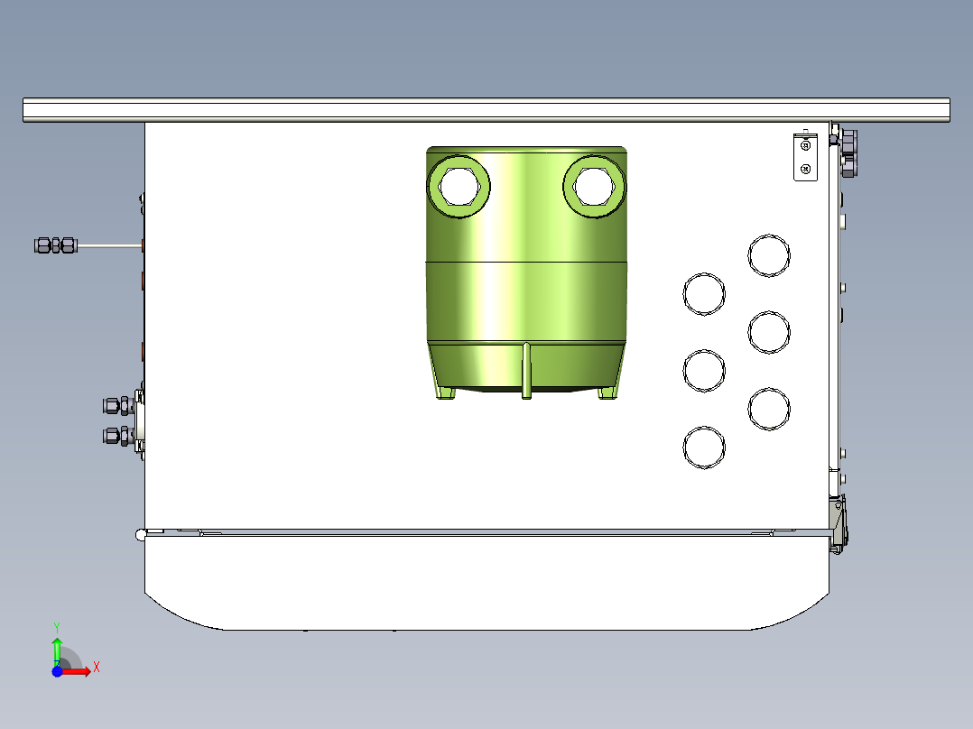 工艺气相色谱仪GC8000前视图