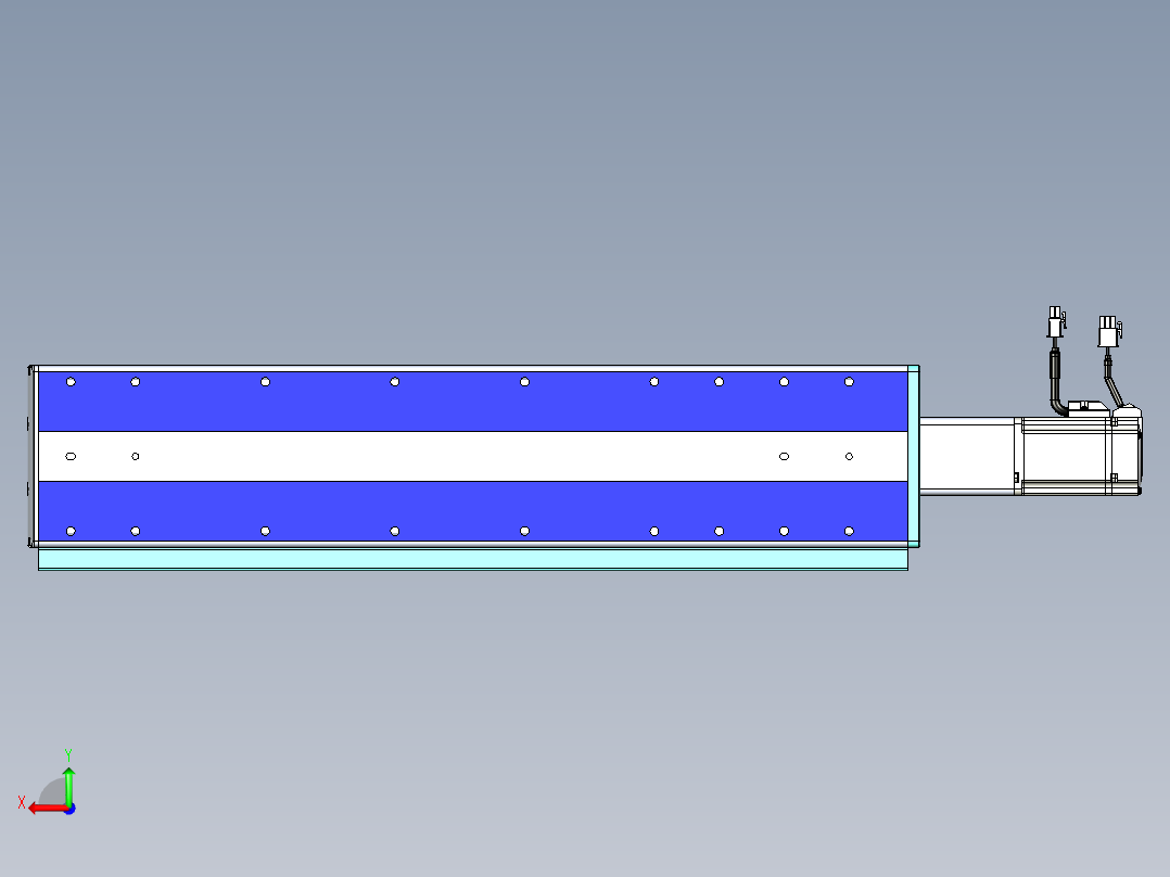 VF丝杆传动-一般环境VF14-Lxx-C-S400-BC-ZP40-C3后视图