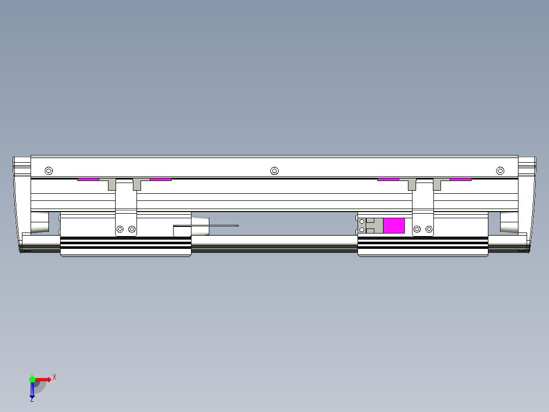 威洛博VL系列3d模型模组2VL14S1Y-S100俯视图