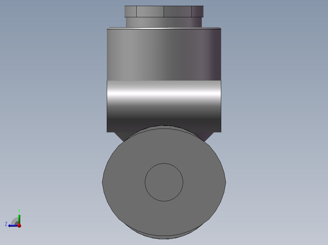 气动接头-T型三通APEW10-6（10变6）右视图