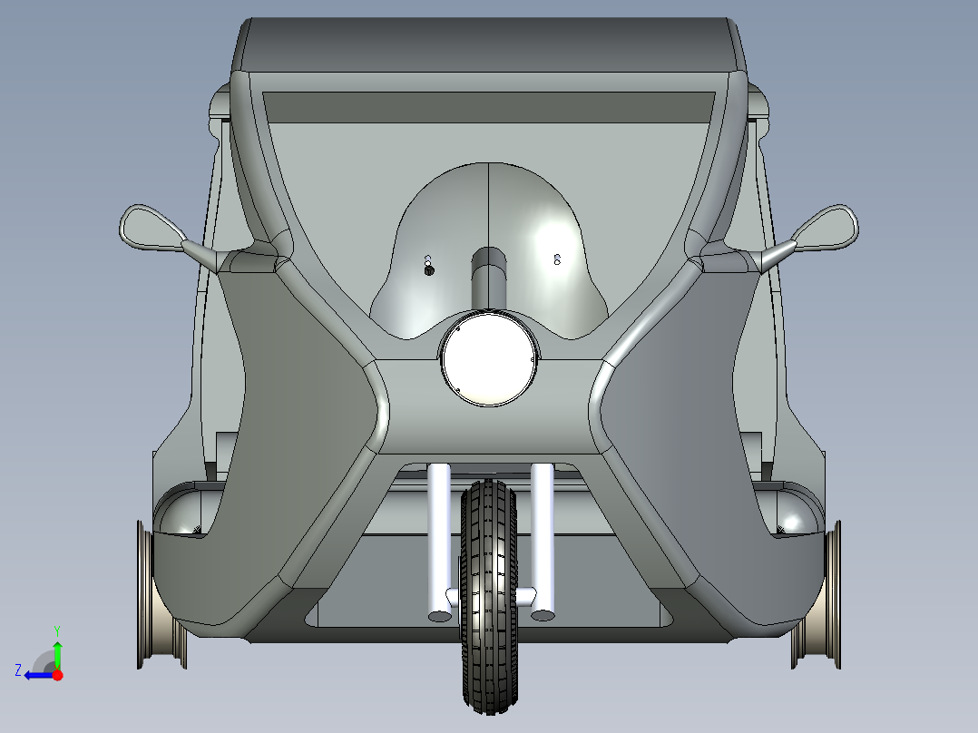 Zbee-电动三轮右视图