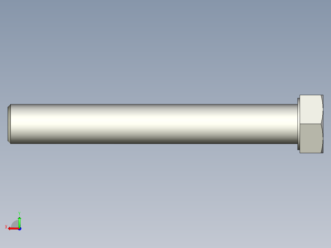 螺钉-DIN_931-M22x2.5x160_32.stp后视图