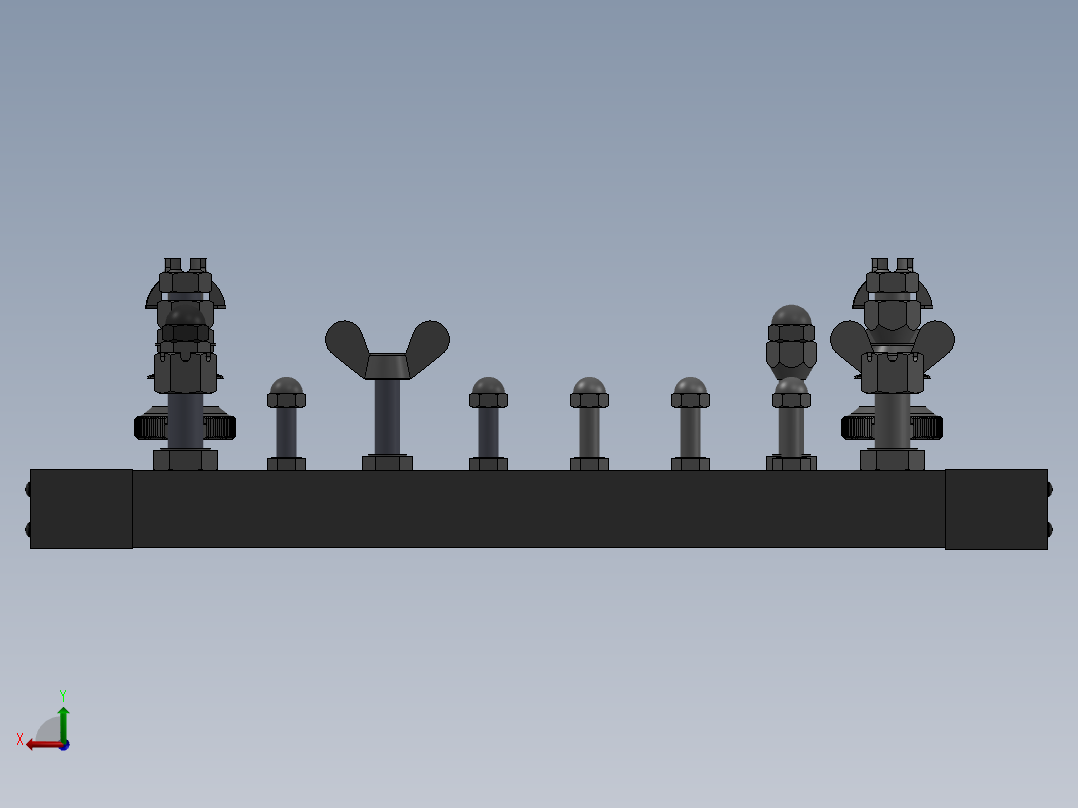 螺母象棋后视图