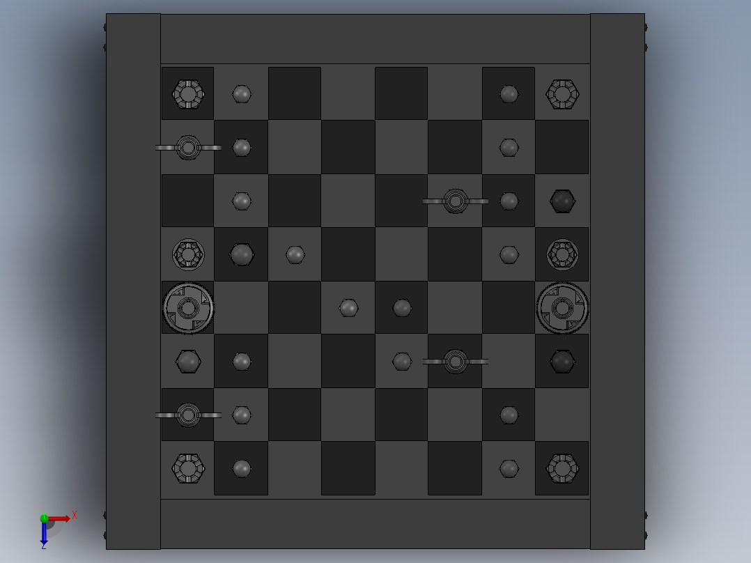 螺母象棋俯视图