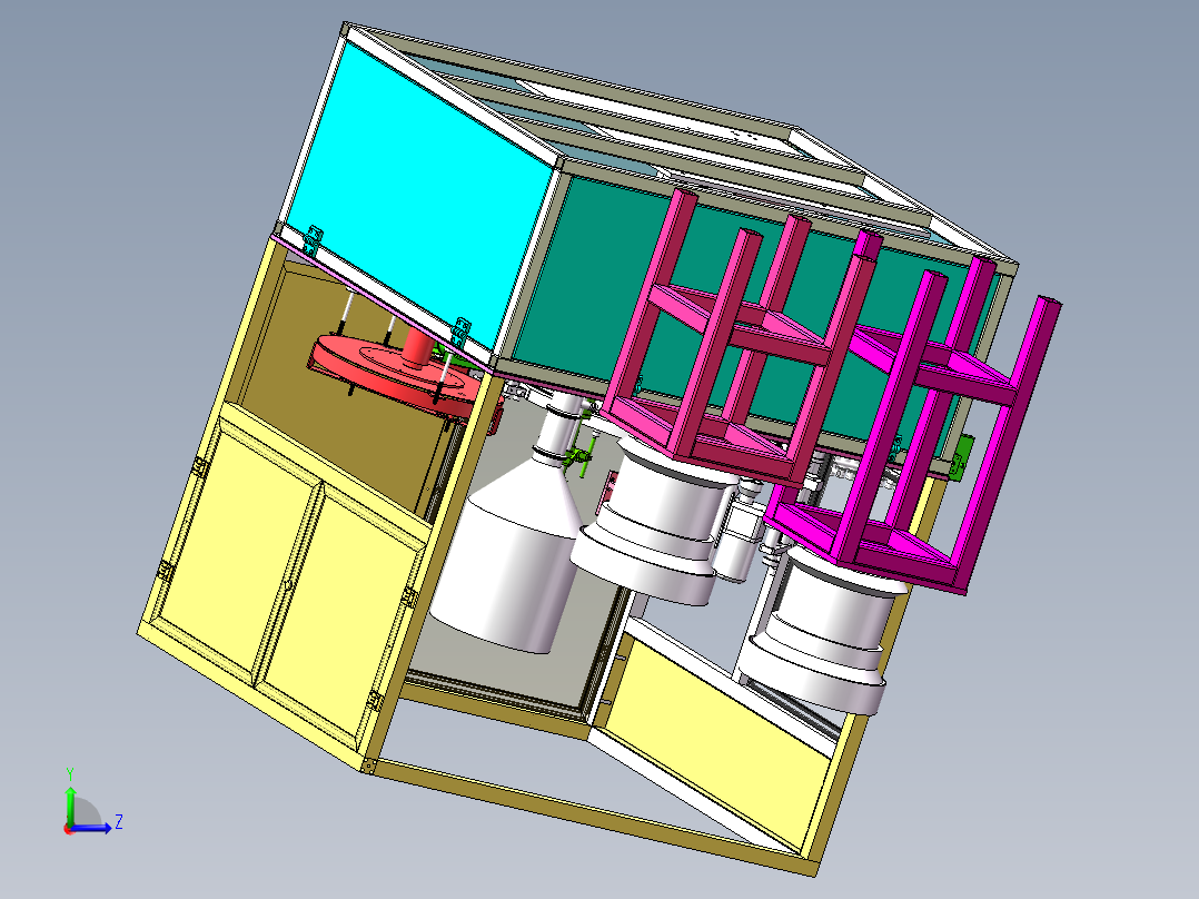 W1375-瓶盖自动封装系统设计【0.9万字+10张CAD图+SW三维图】左视图