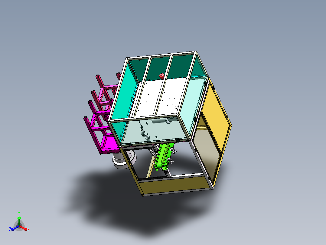 W1375-瓶盖自动封装系统设计【0.9万字+10张CAD图+SW三维图】正等轴测图