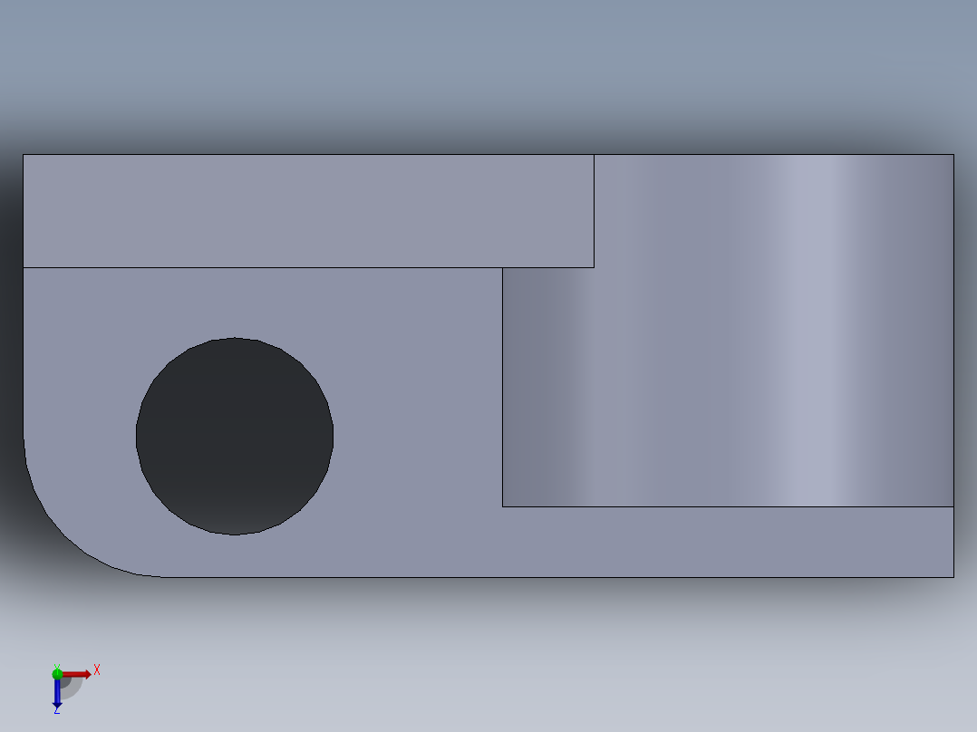 机械零件图6俯视图