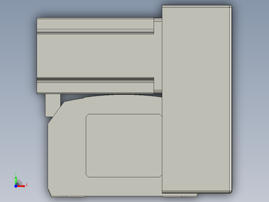 直线模组WG-LHB12-S150-RU设计图纸前视图