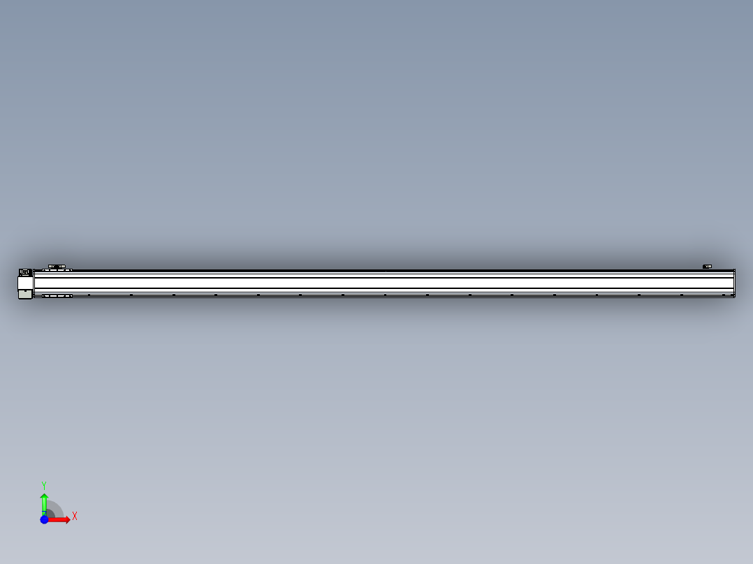 同步带滑台-半封闭B13H-L45-S3050-LD-P40-D3前视图