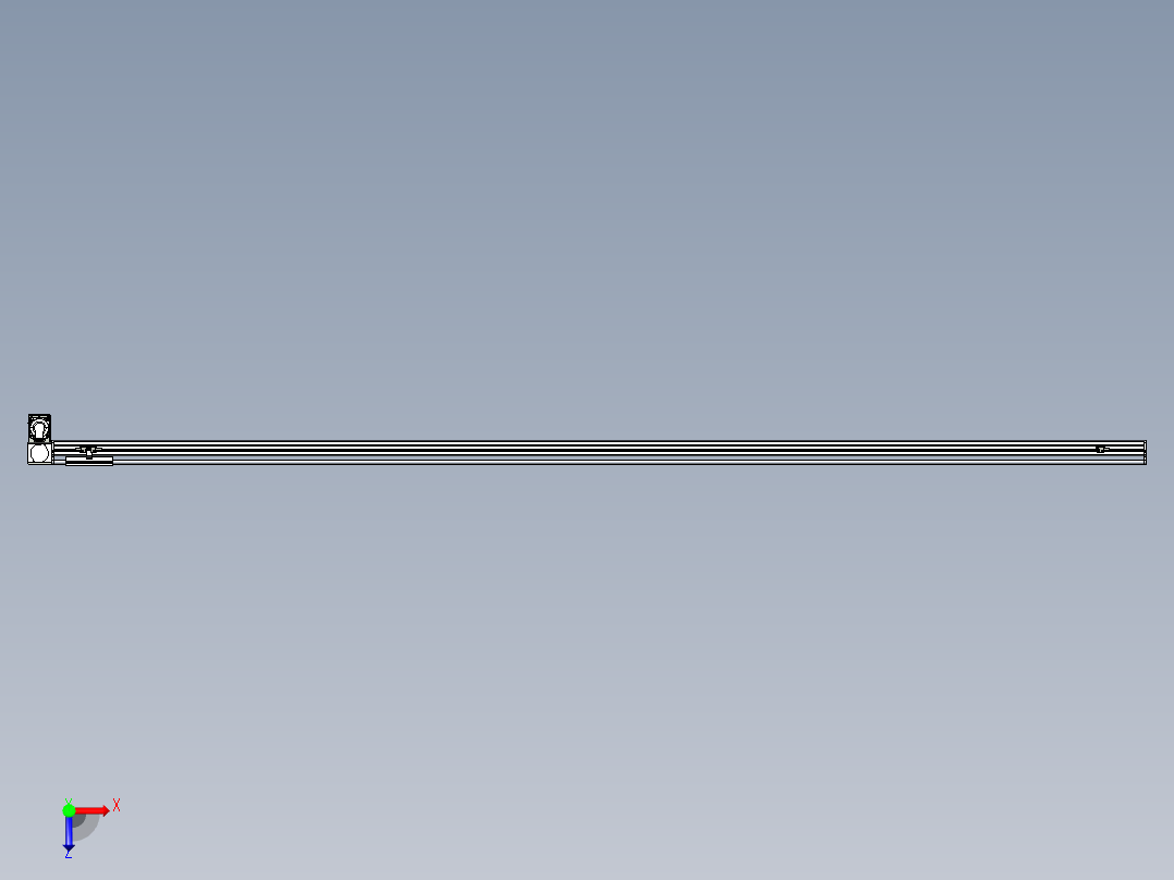 同步带滑台-半封闭B13H-L45-S3050-LD-P40-D3俯视图