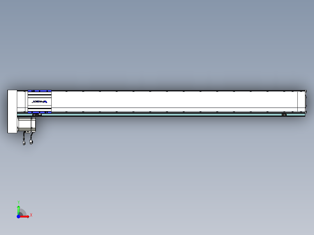 VF丝杆传动-一般环境VF14-Lxx-C-S1450-BL-ZP75-C3前视图