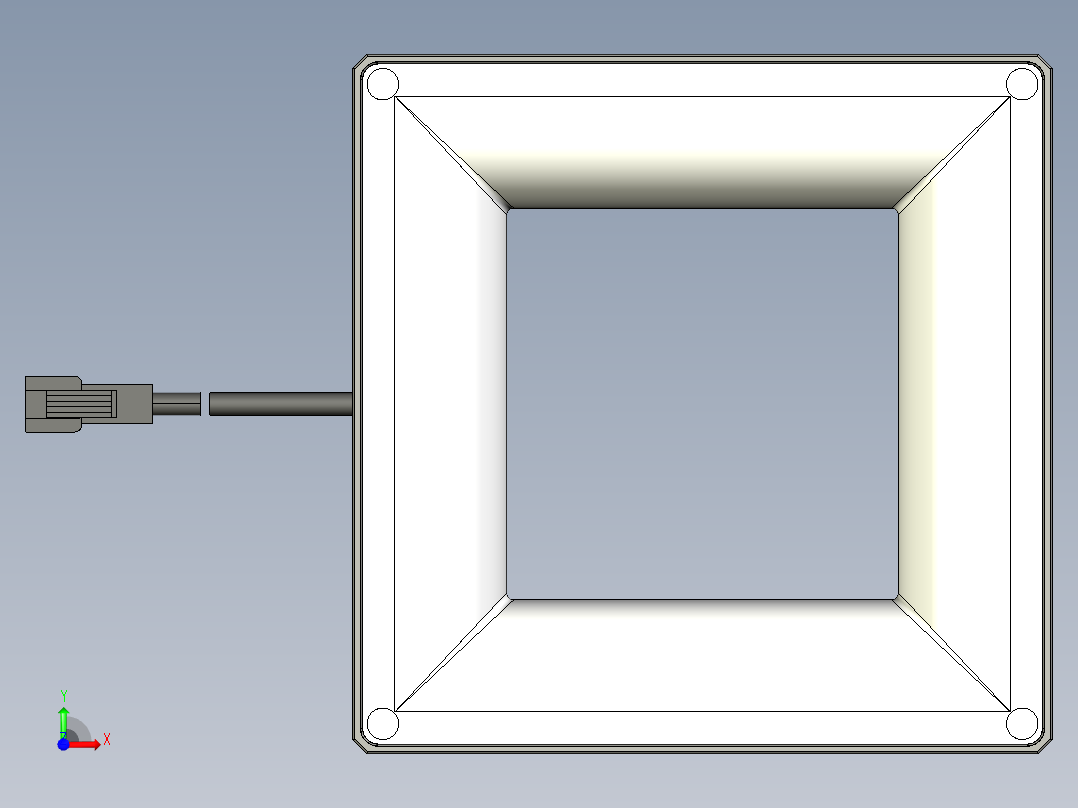 基恩士CA-DQW10M_kc图纸模型前视图