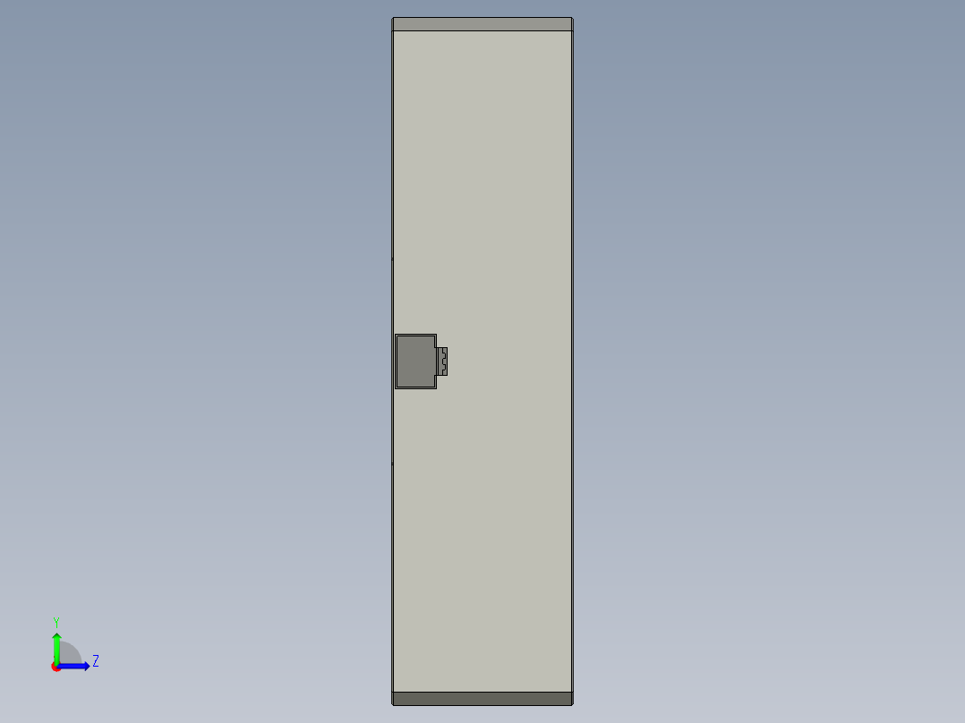 基恩士CA-DQW10M_kc图纸模型左视图