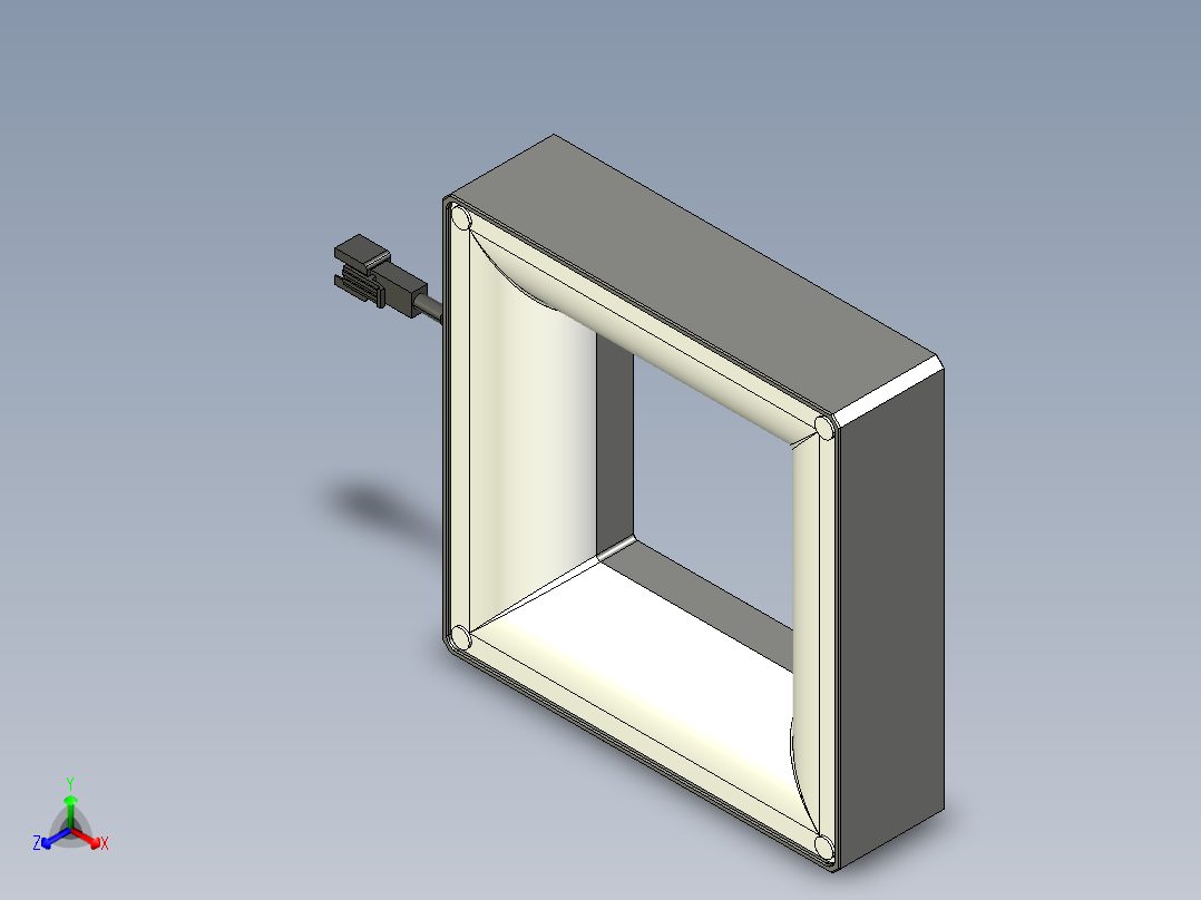 基恩士CA-DQW10M_kc图纸模型正等轴测图