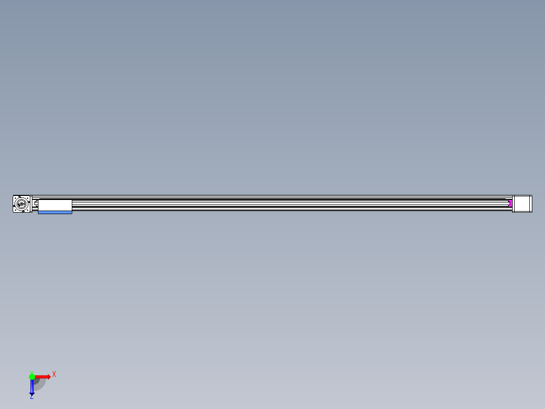 威洛博LB.GB同步带传动--欧规系列GB8-L192-S2300-BR-P75-K俯视图