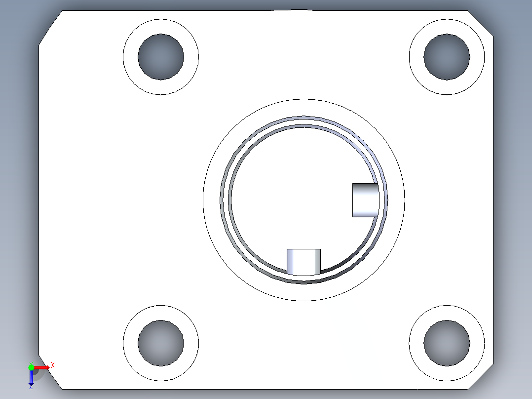 KOSMEKLHA0400-SL-F_R01多系列多零件图纸模型俯视图