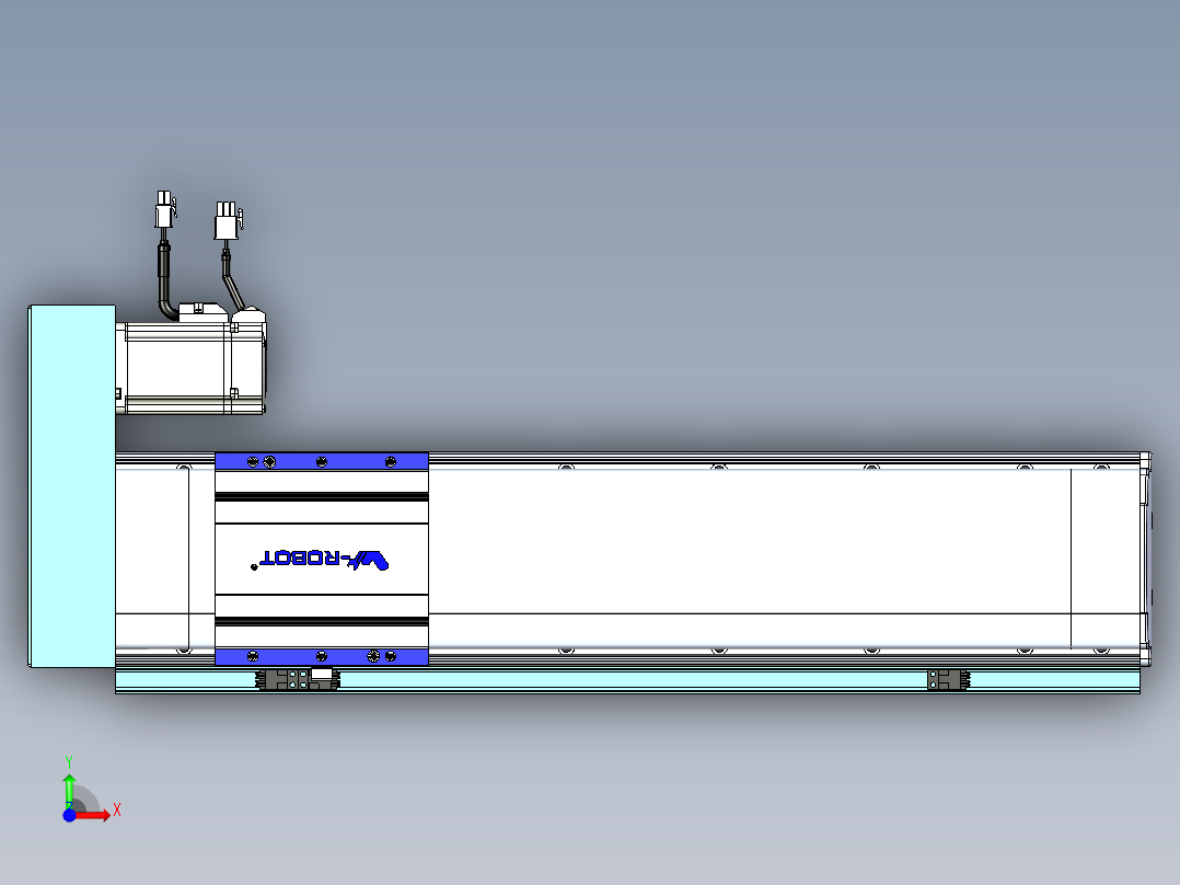 VF丝杆传动-一般环境VF14-Lxx-C-S400-BR-ZP40-C3前视图