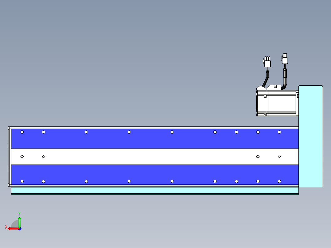 VF丝杆传动-一般环境VF14-Lxx-C-S400-BR-ZP40-C3后视图