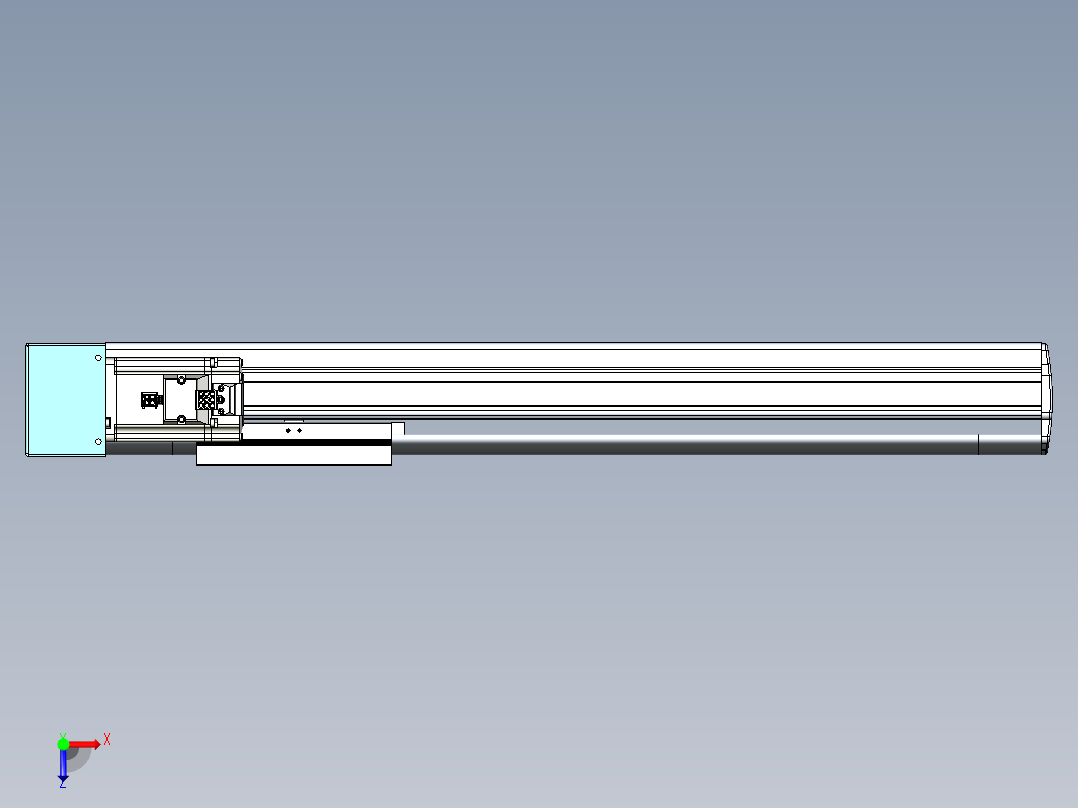 VF丝杆传动-一般环境VF14-Lxx-C-S400-BR-ZP40-C3俯视图