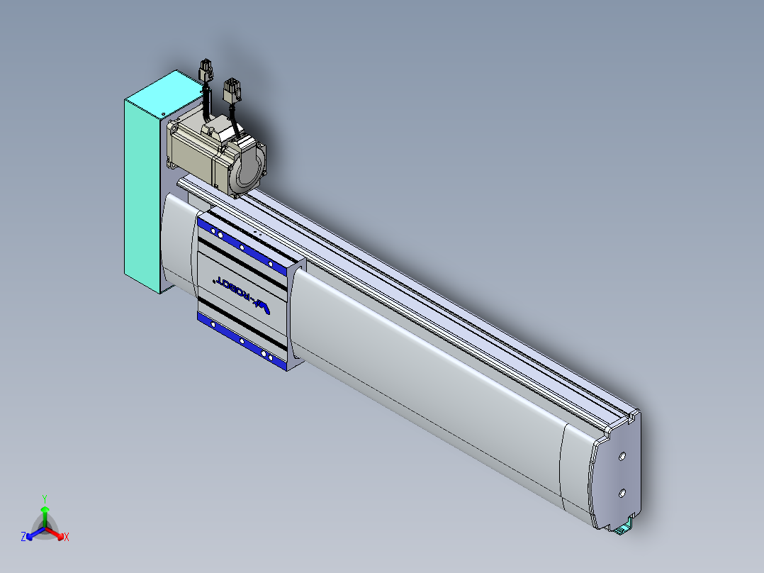 VF丝杆传动-一般环境VF14-Lxx-C-S400-BR-ZP40-C3正等轴测图