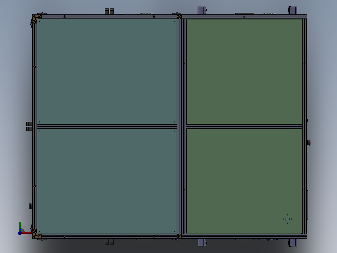 PCB插件机sw14可编辑前视图