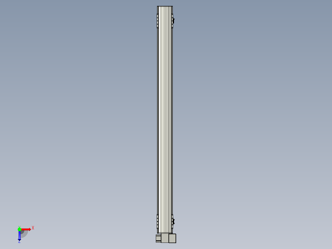 直线模组WG-LHB12-S1500-RD设计图纸俯视图
