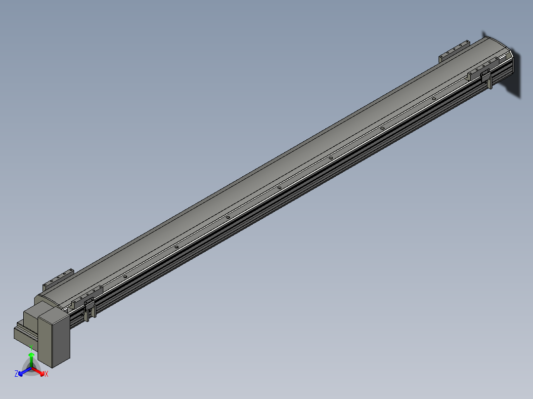直线模组WG-LHB12-S1500-RD设计图纸正等轴测图