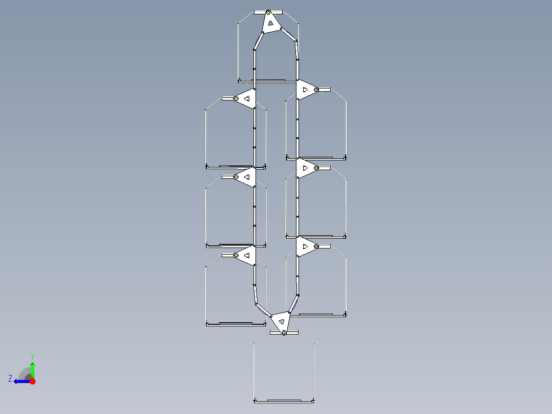垂直环形停车场--stp右视图