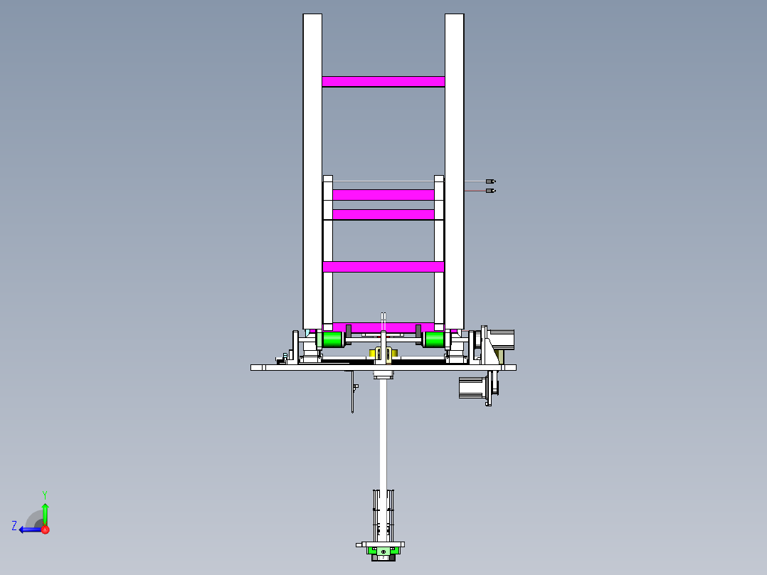 多功能料仓右视图
