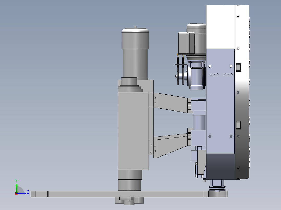MR5D盘式刀库左视图